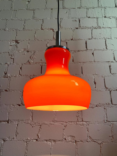 Vintage pendelleuchte orange - vintage,