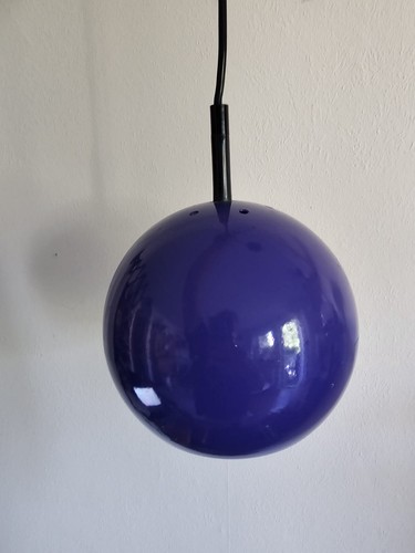 70er jahre kugellampe lila - 70er,
