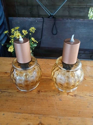 Ddr glas hängelampen - 2, x